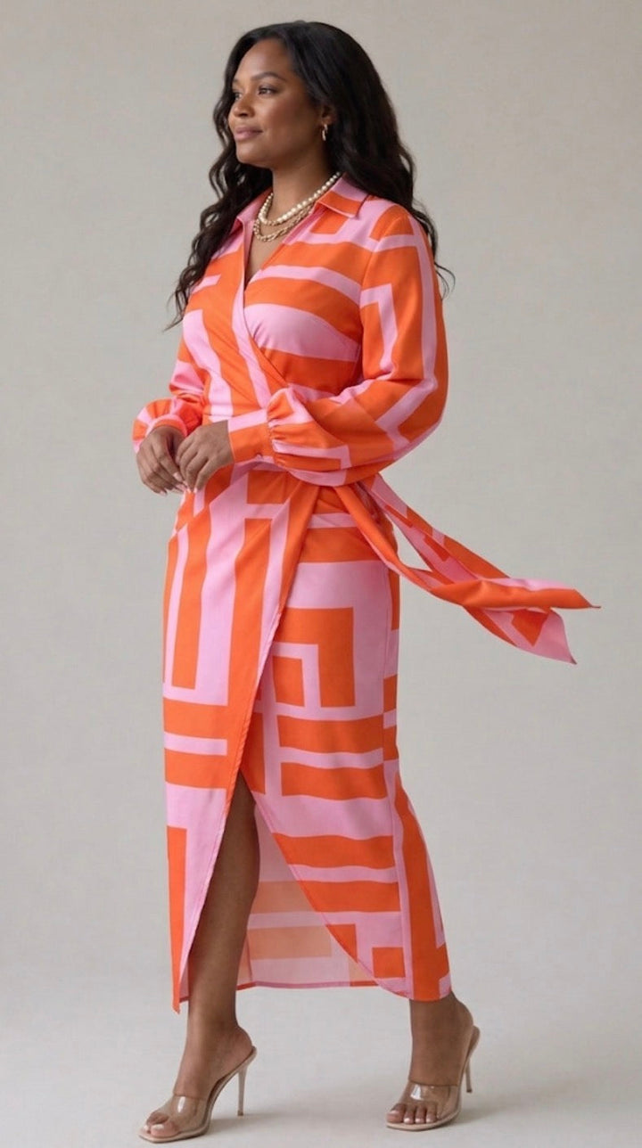 Sylvie | Printed Wrap Dress