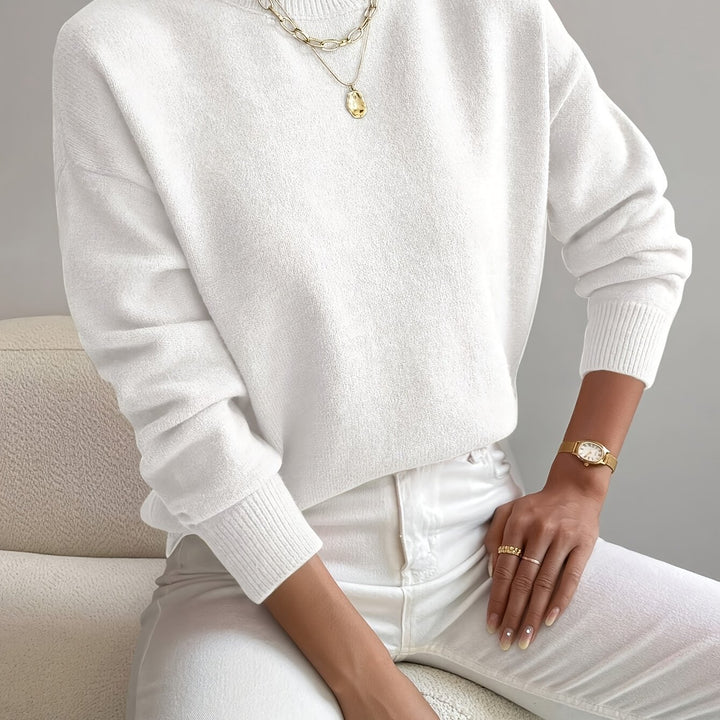 Anna Elegant Women's High Neck Pullover