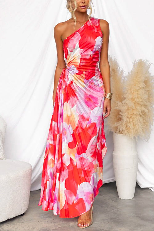 Camille | Vibrant Tropical Evening Dress