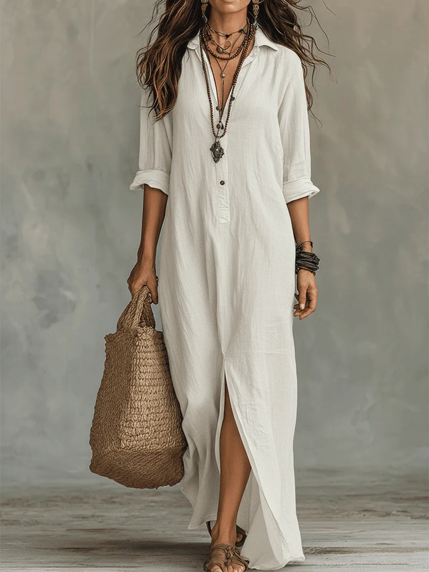 SAULE | Effortless Maxi Dress Flattering Silhouette Versatile Everyday Wear