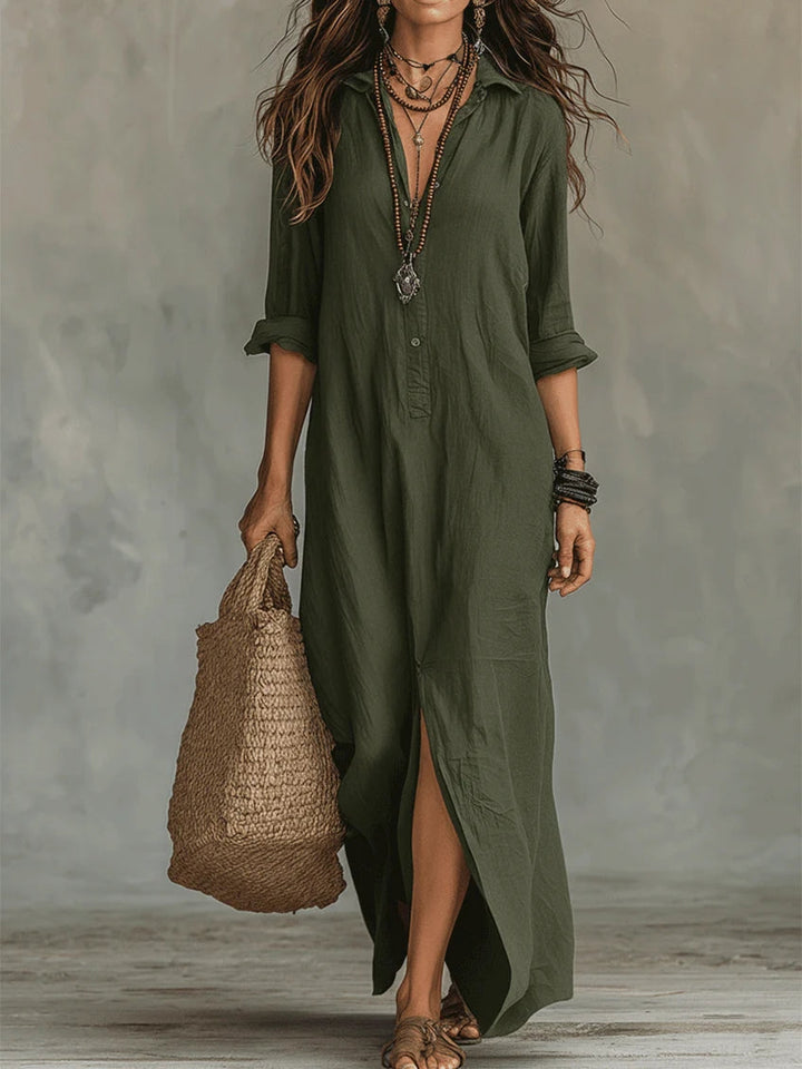 SAULE | Effortless Maxi Dress Flattering Silhouette Versatile Everyday Wear