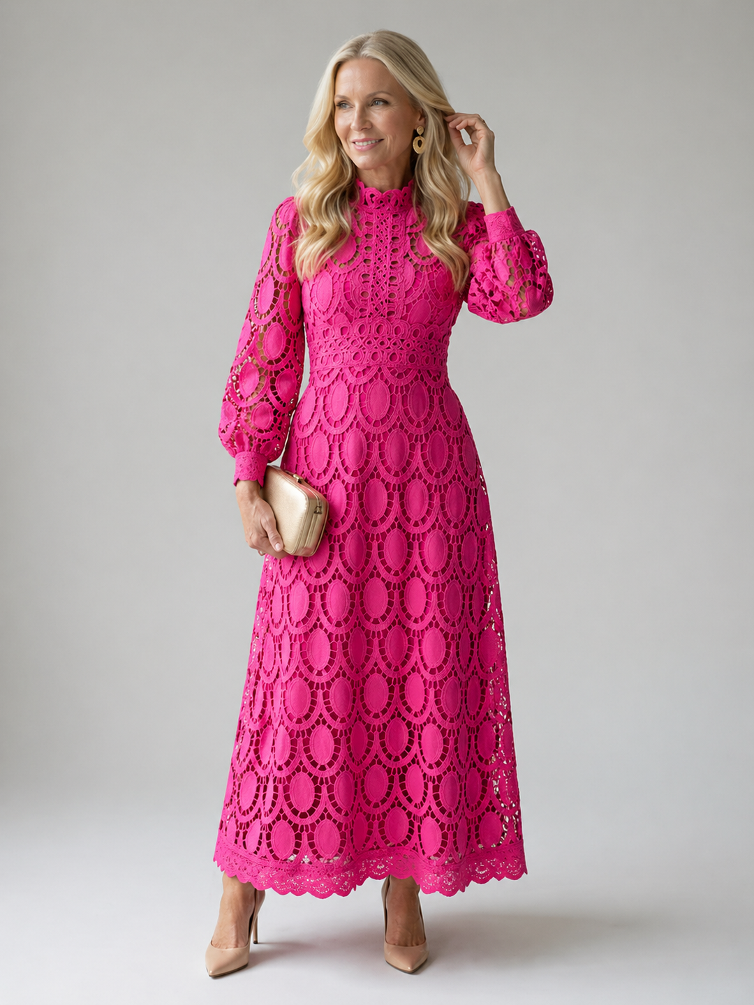 Rosalind | Lace Midi Dress