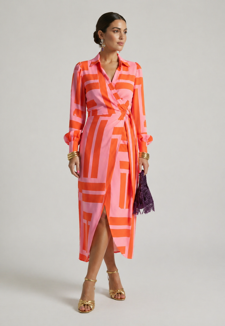 Sylvie | Printed Wrap Dress