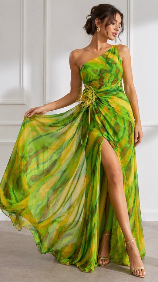 Marisol | Vibrant Draped Dress