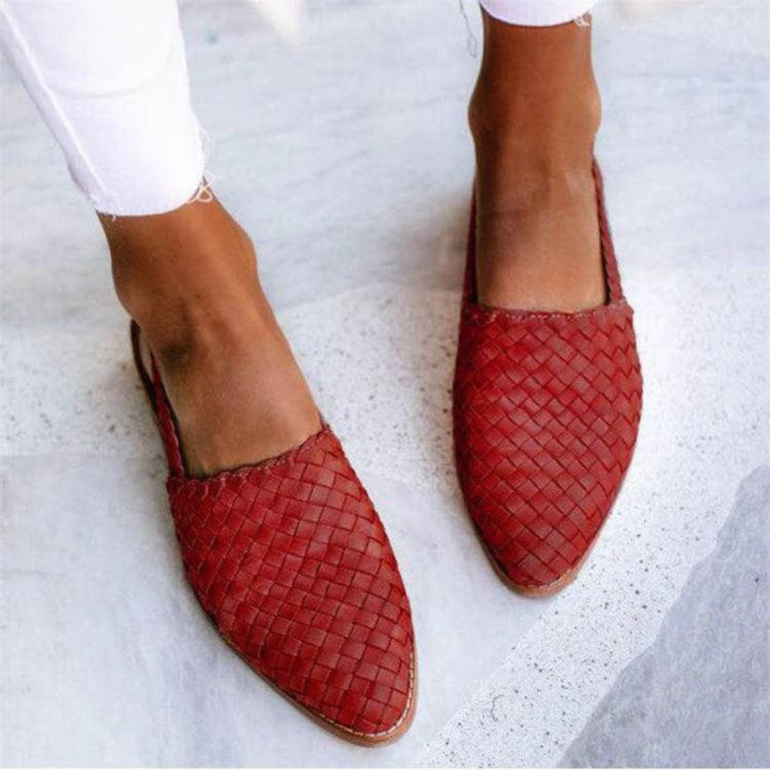 Honora™ - Chic Woven Slingback Sandals