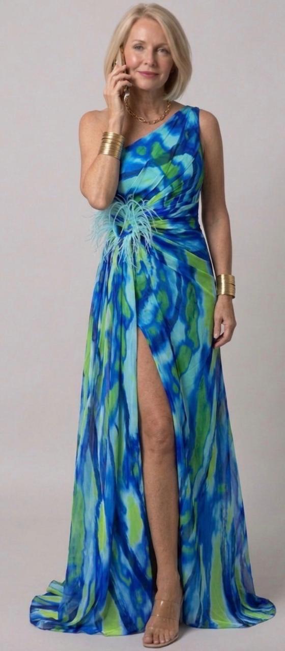 Marisol | Vibrant Draped Dress