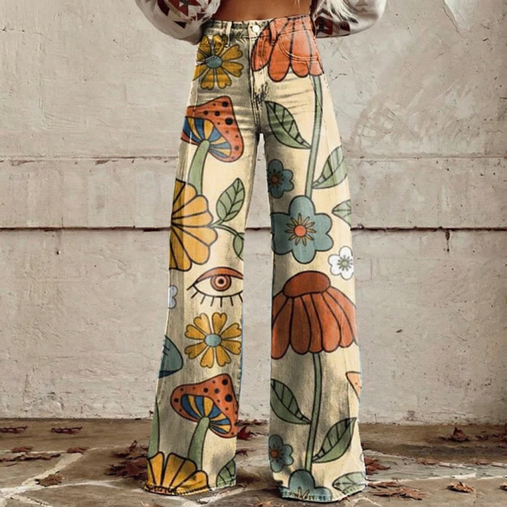 Giada™ - Pantalon large inspiré du style bohème