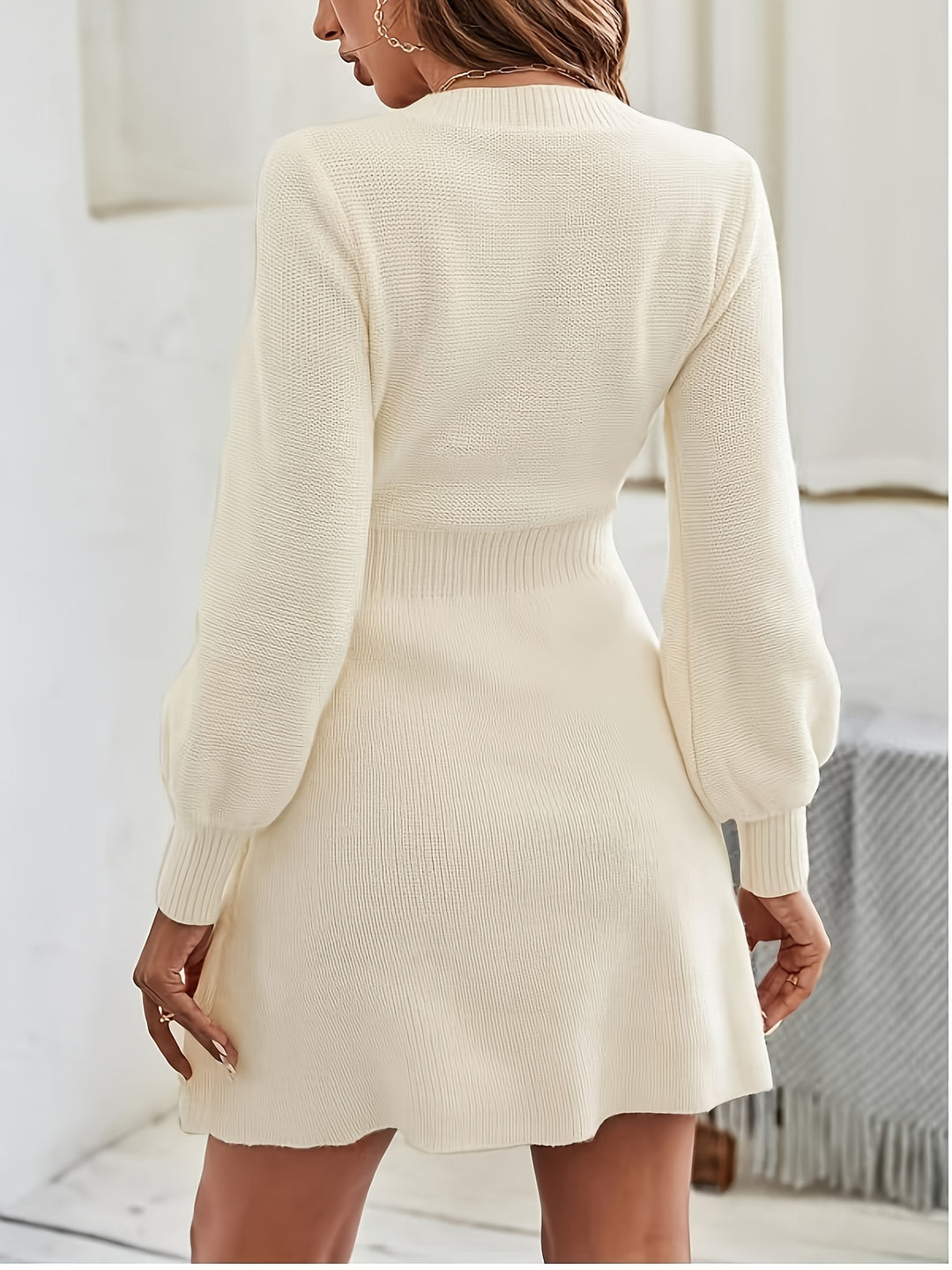 Xara Square Neck Pullover Dresses