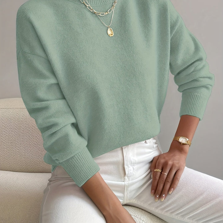 Anna Elegant Women's High Neck Pullover