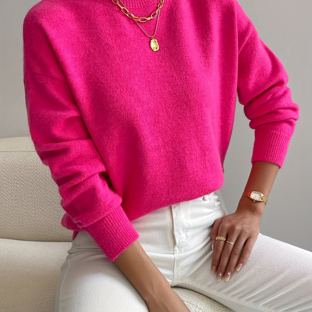 Anna Elegant Women's High Neck Pullover