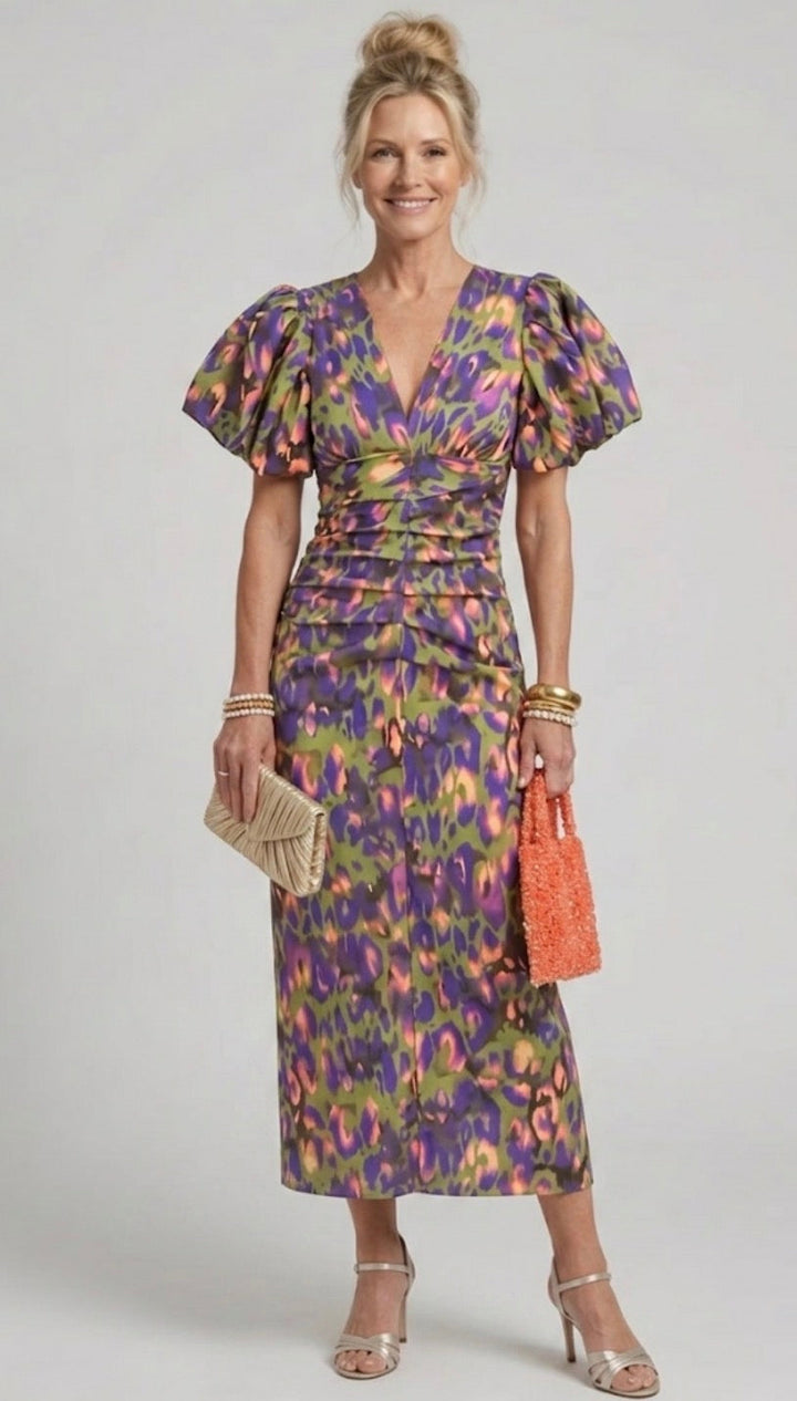 Ottoline | Dress with Puff Sleeves