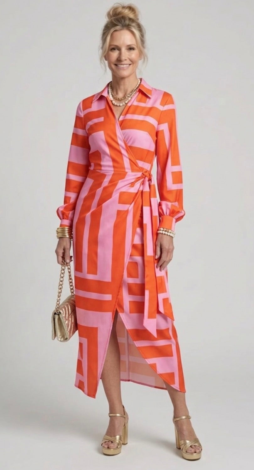 Sylvie | Printed Wrap Dress