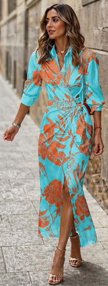 Sylvie | Printed Wrap Dress