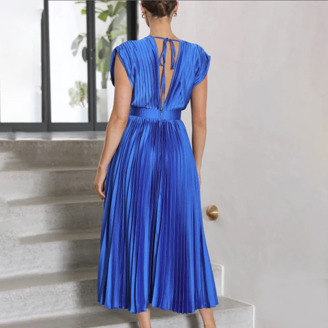 Constance | Timeless Pleated Midi Dress