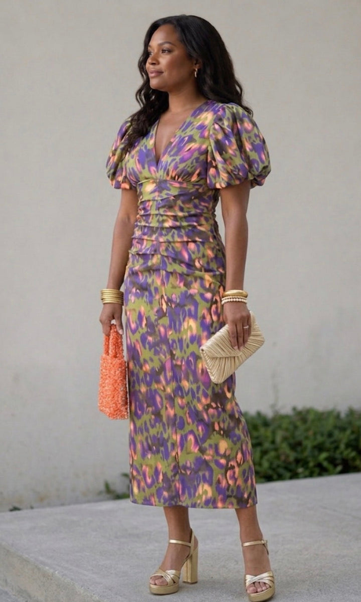 Ottoline | Dress with Puff Sleeves