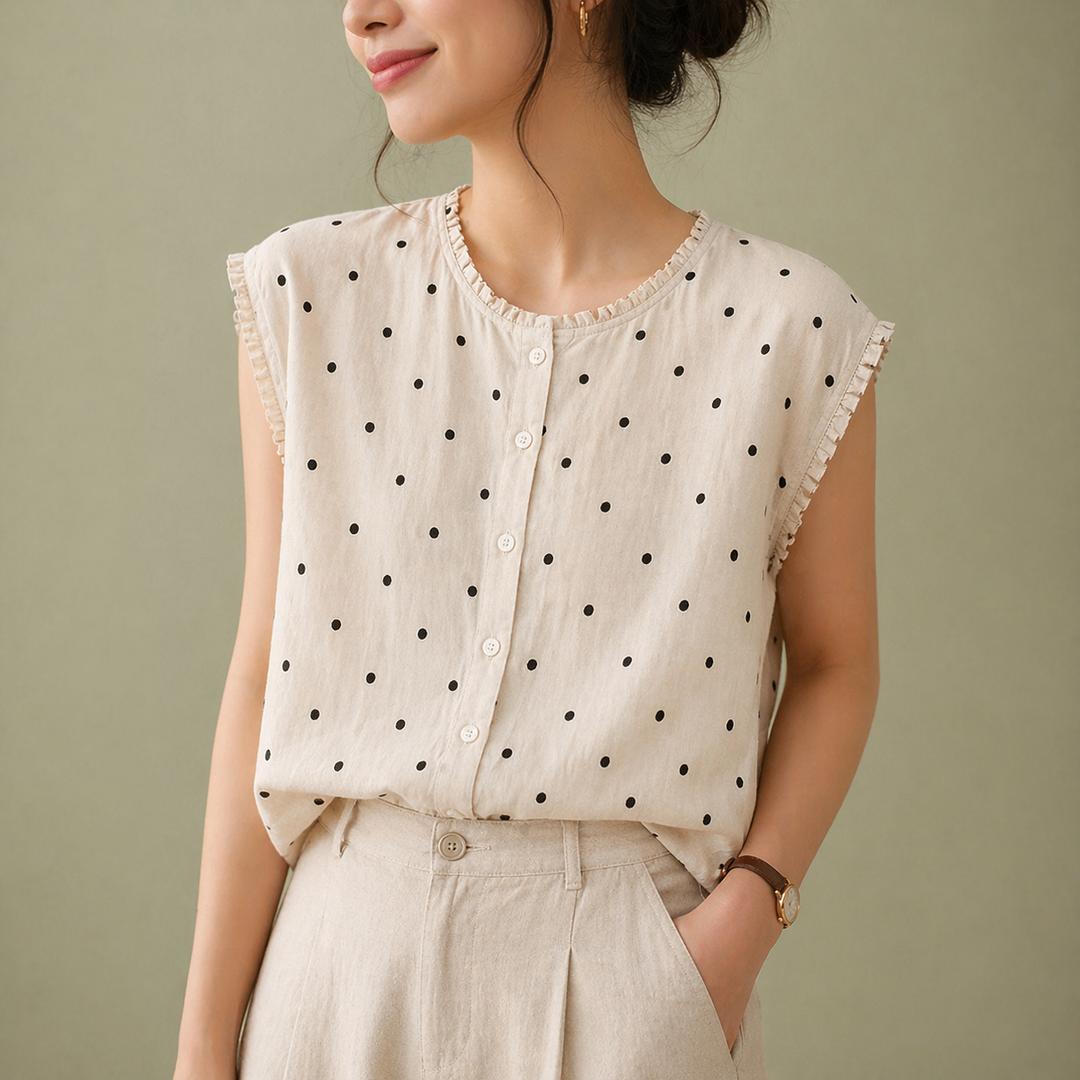 Marielle Dot Blouse