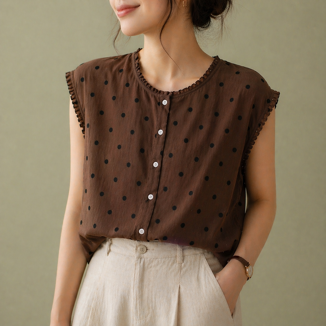 Marielle Dot Blouse