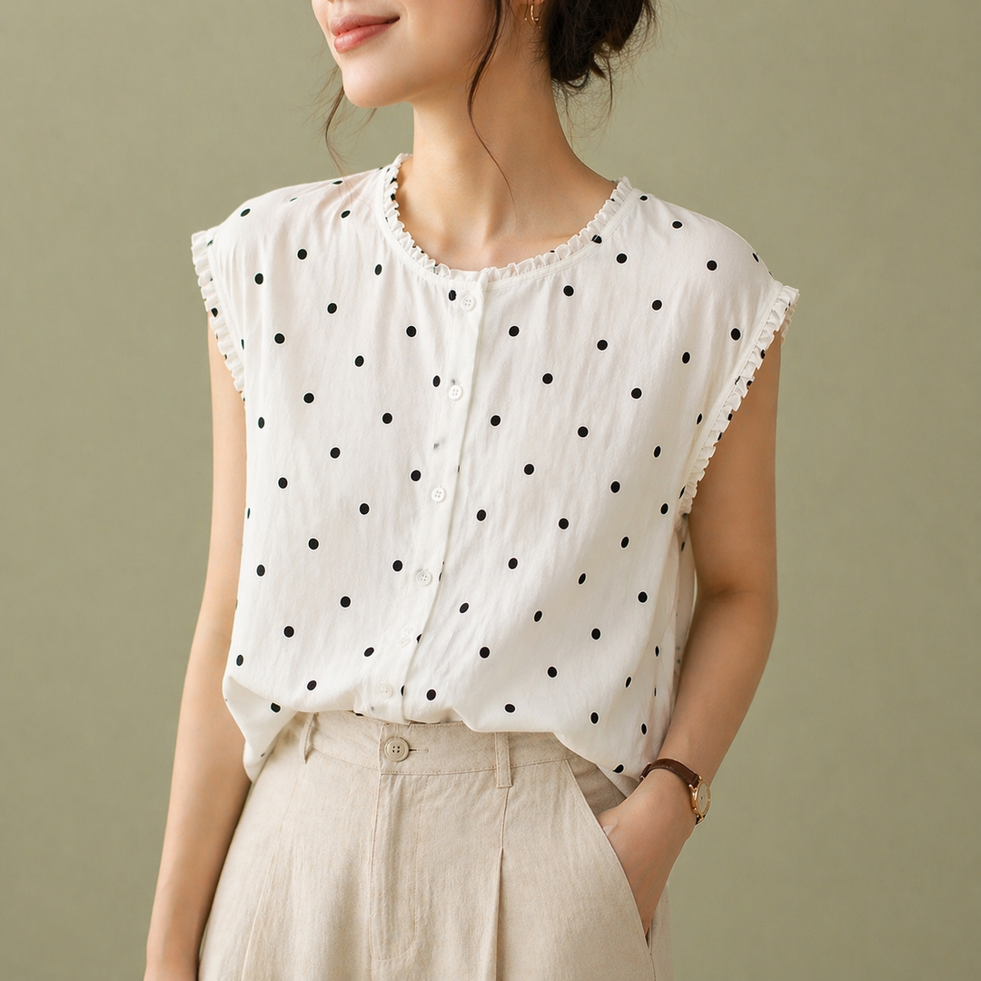 Marielle Dot Blouse