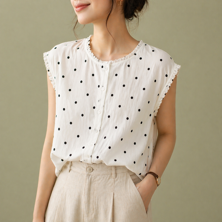 Marielle Dot Blouse