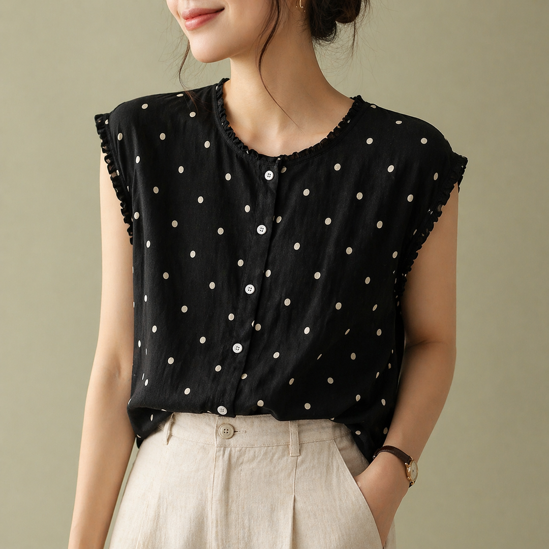 Marielle Dot Blouse