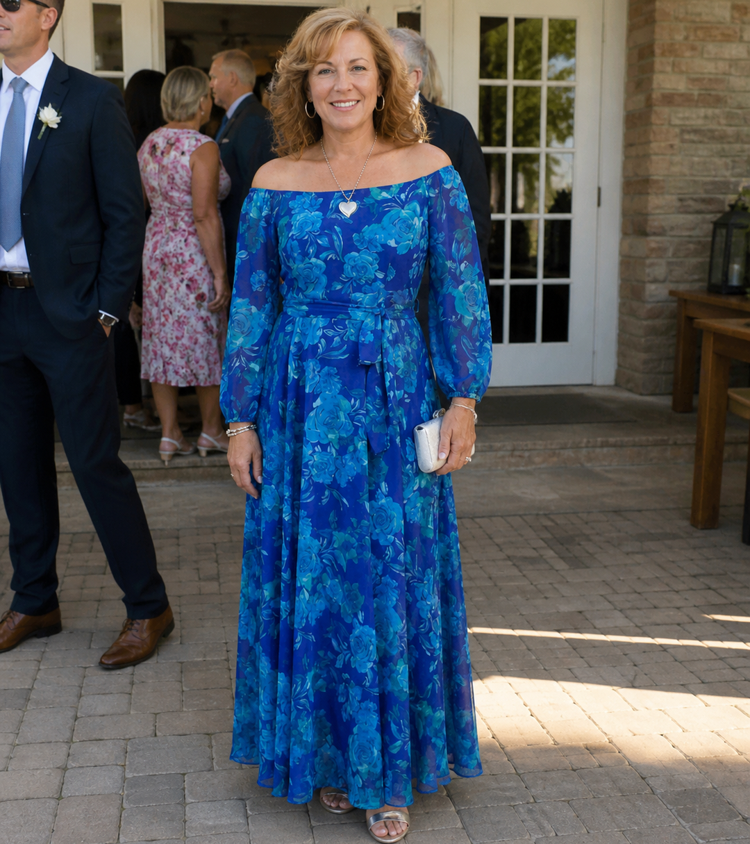 Cordelia | Off Shoulder Floral Maxi Dress