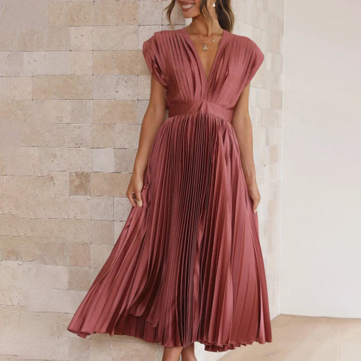 Constance | Timeless Pleated Midi Dress