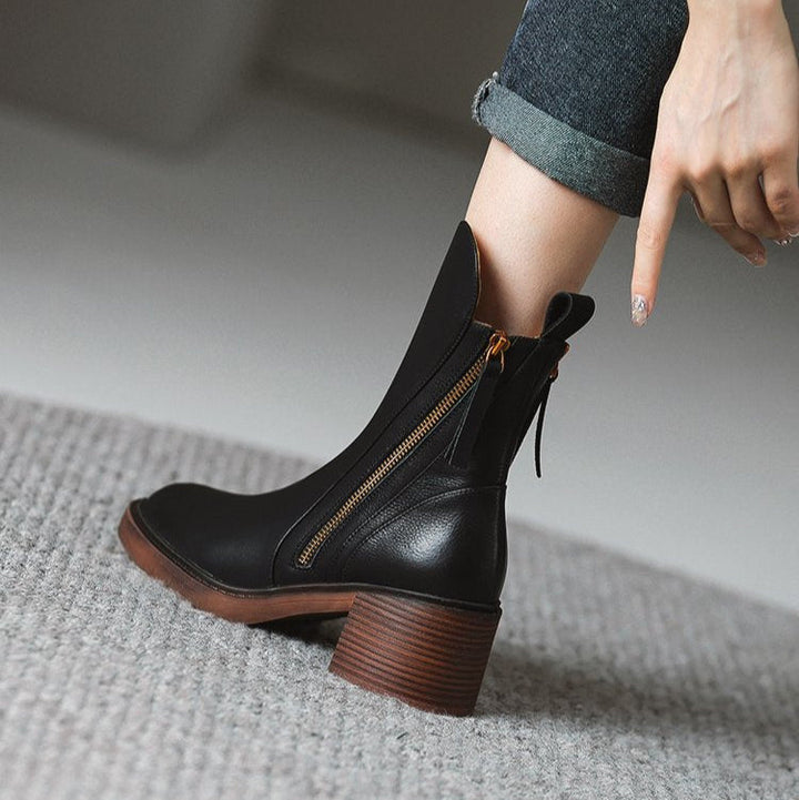 Ardellia™ Zip-Detail Block Heel Boots