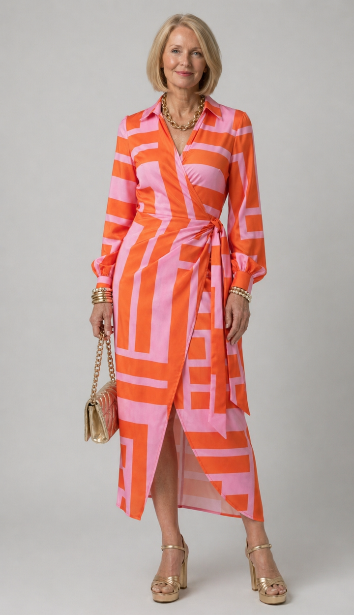 Sylvie | Printed Wrap Dress