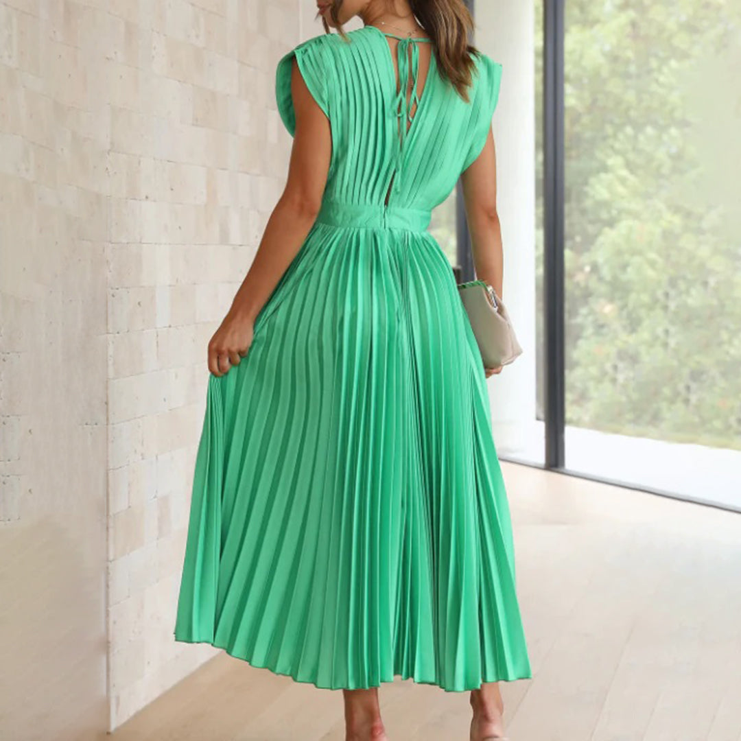 Constance | Timeless Pleated Midi Dress