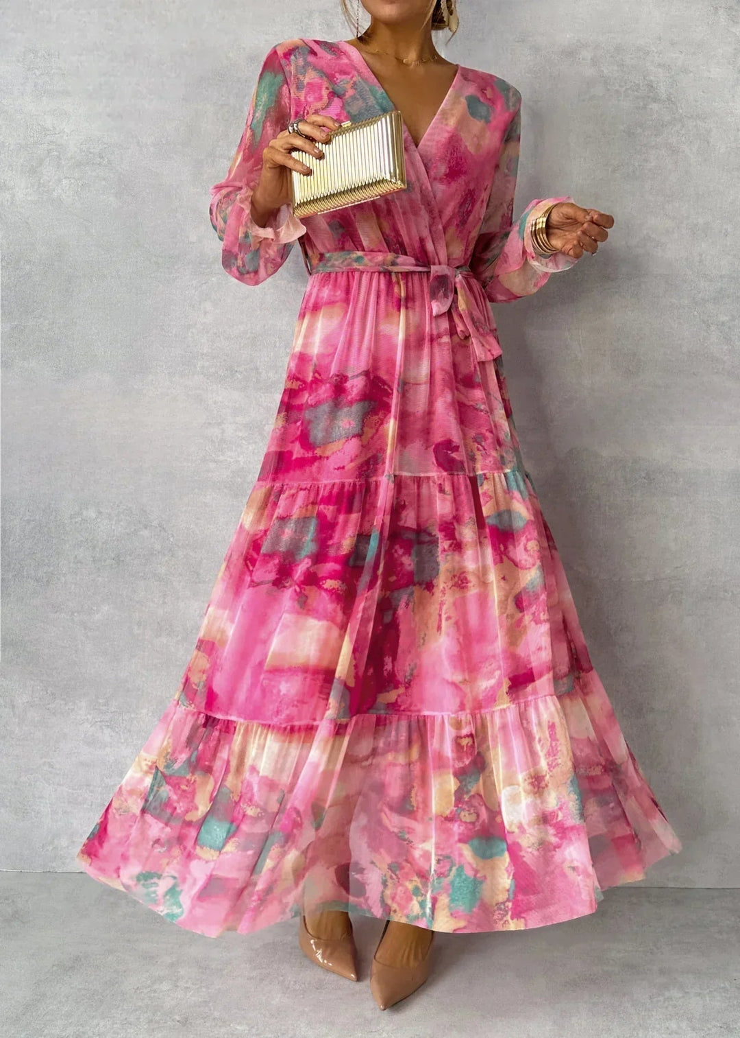 Poppy | Wrap Dress with Floral Print