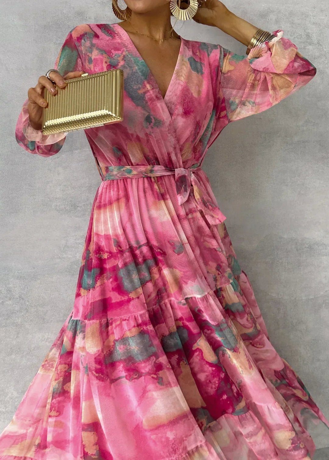 Poppy | Wrap Dress with Floral Print
