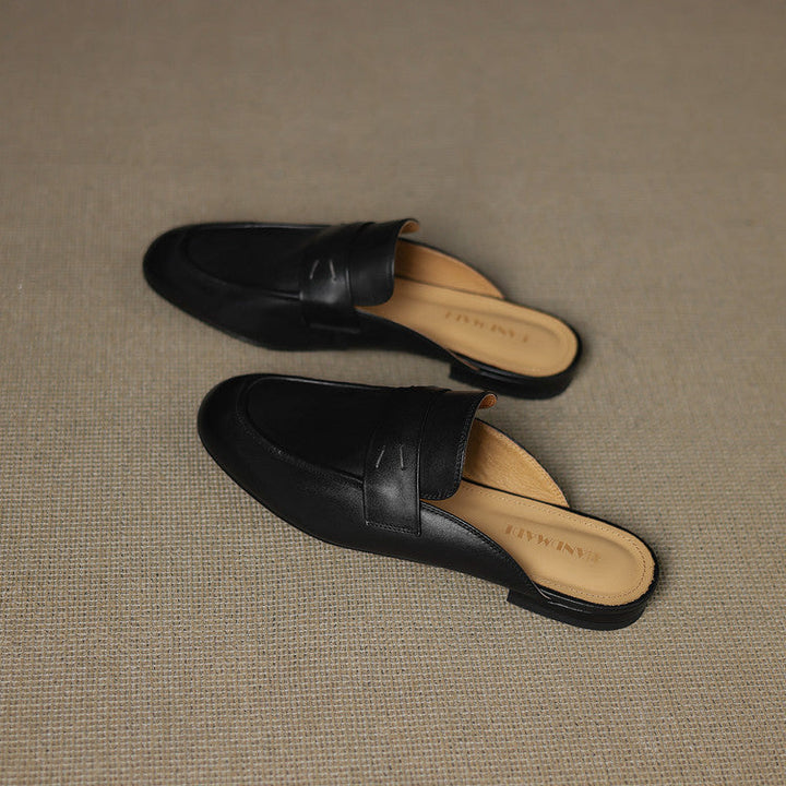 Laverne™ Classic Leather Mule Loafers
