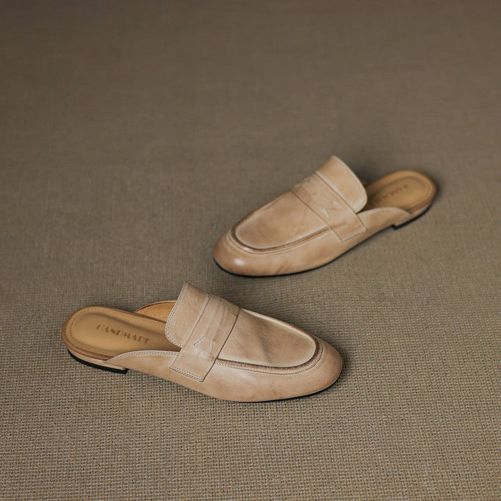 Laverne™ Classic Leather Mule Loafers