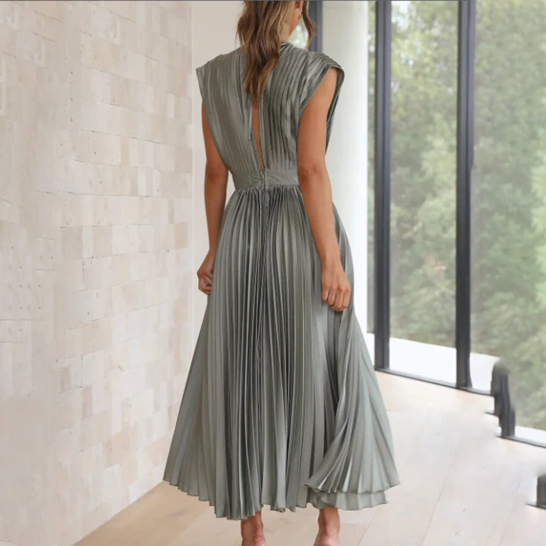 Constance | Timeless Pleated Midi Dress