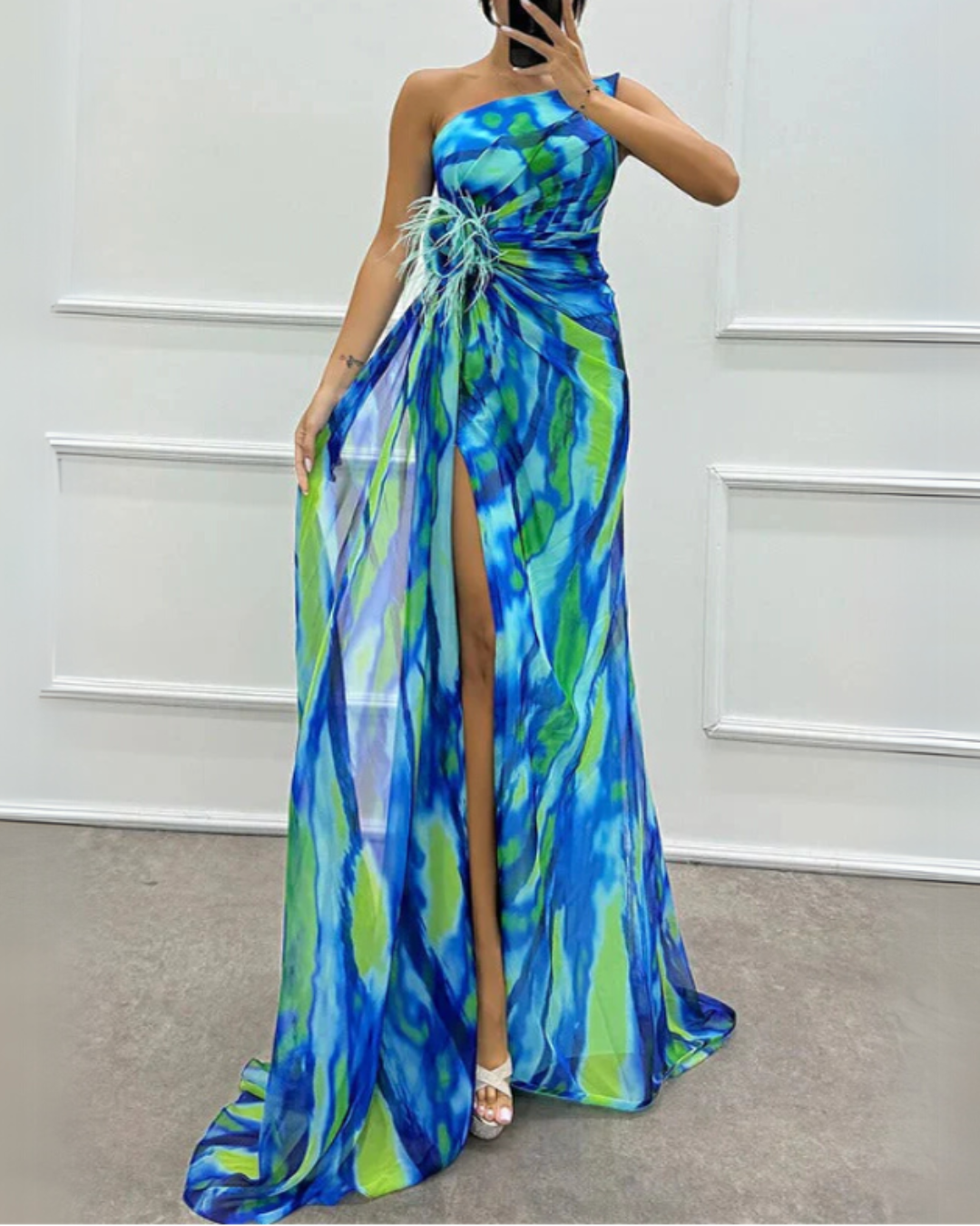 Marisol | Vibrant Draped Dress