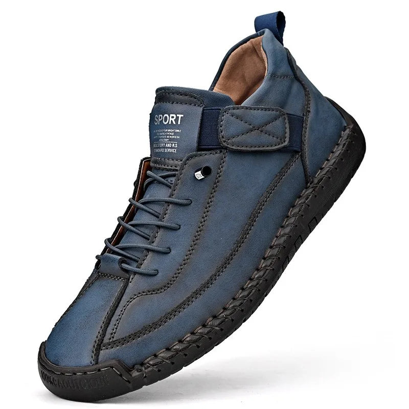 Victoria™ – Hand‑Stitched Leather Slip‑On Loafers