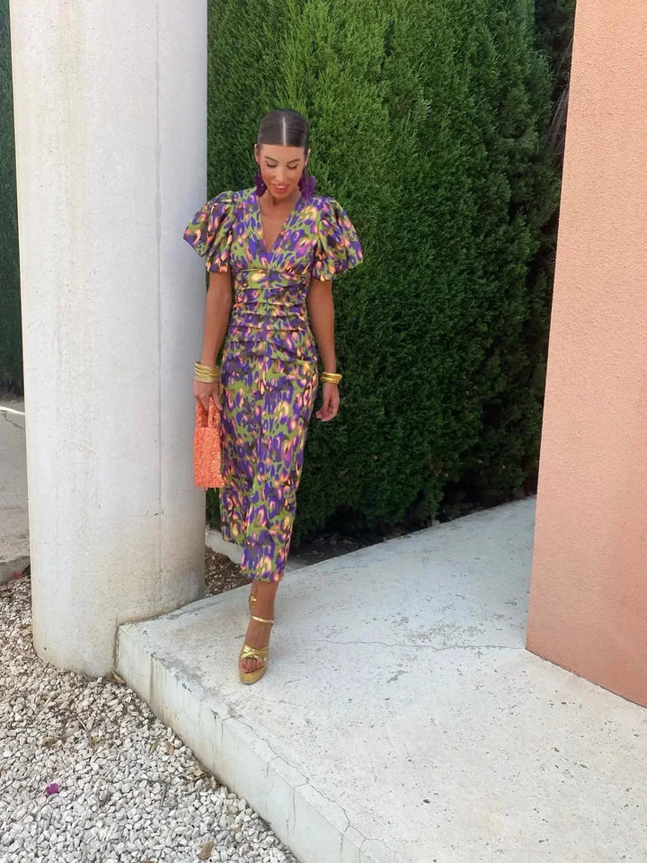 Ottoline | Dress with Puff Sleeves