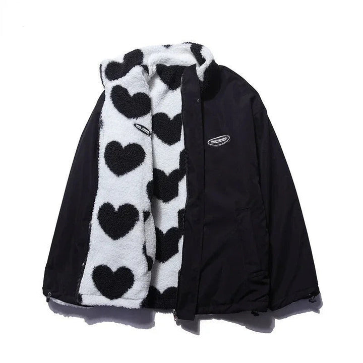 Amara | Reversible Heart-Detail Jacket