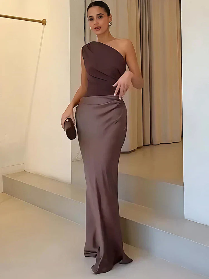 Colette | Satin Maxi Dress