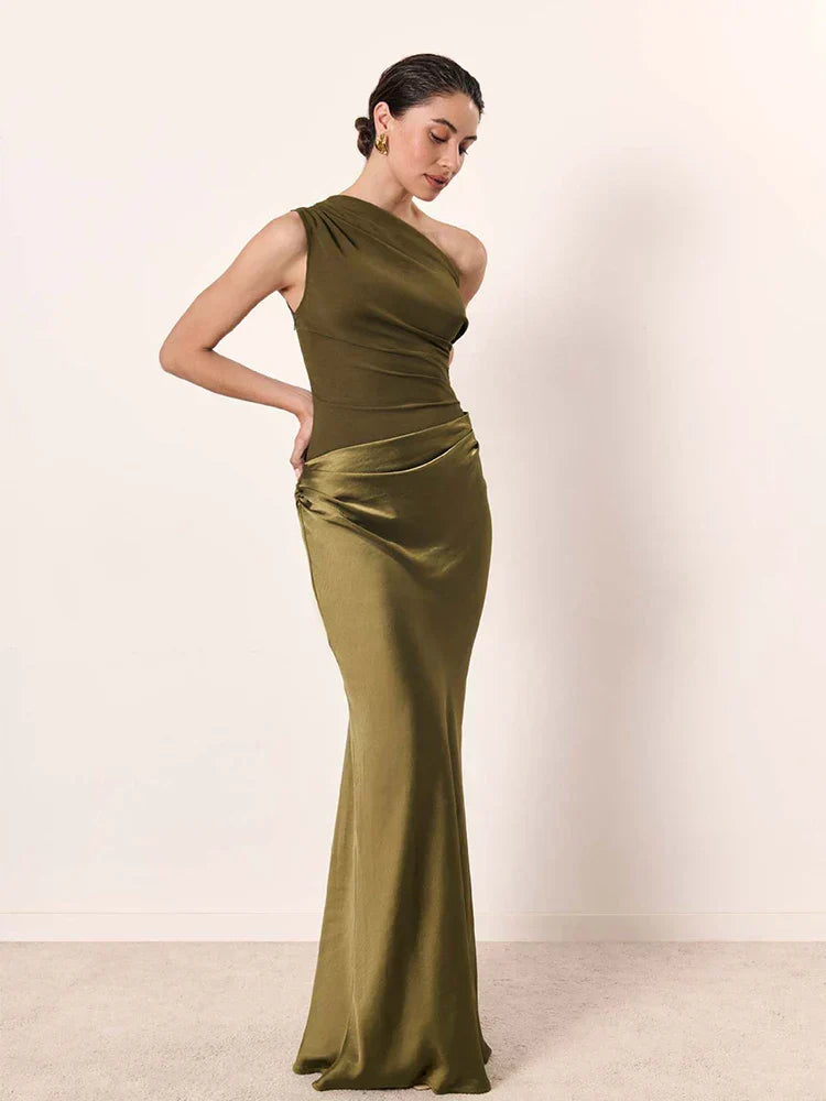 Colette | Satin Maxi Dress