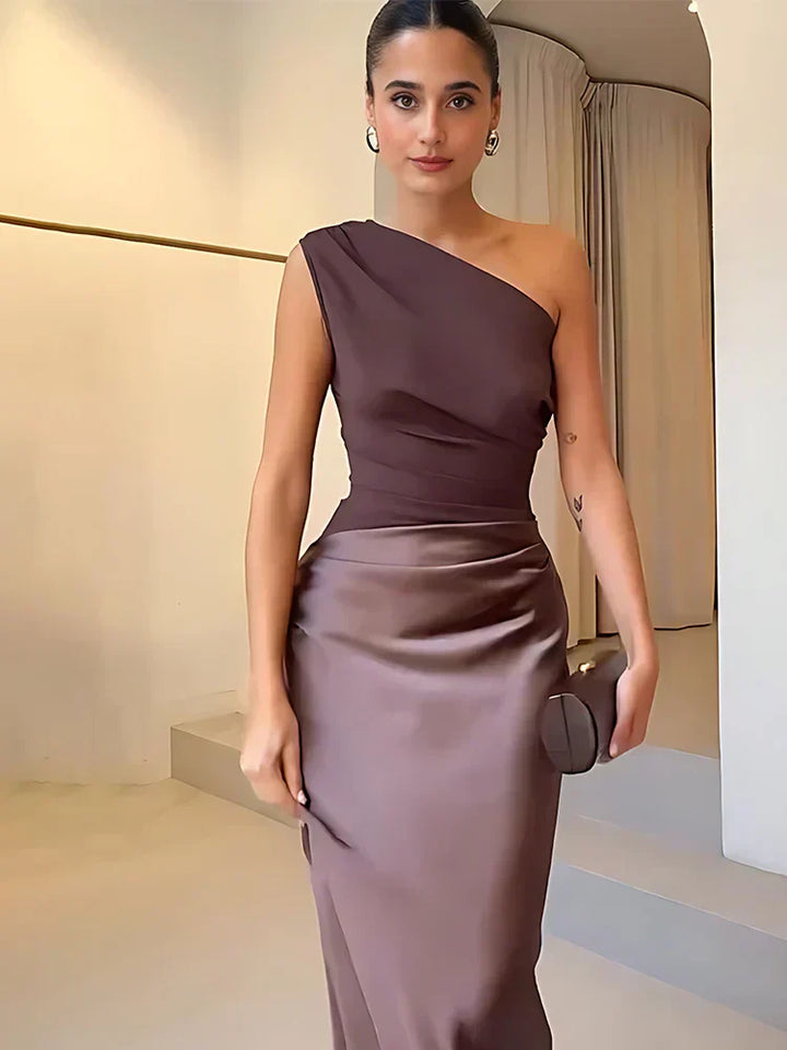 Colette | Satin Maxi Dress