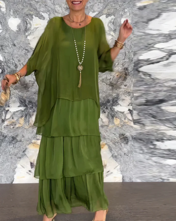 Quivira™ Elegant Flowing Maxi Dress for Women with Light Fall