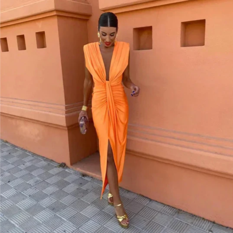 Theodora | Elegant Pleated Dress