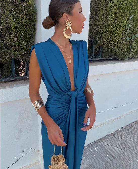 Theodora | Elegant Pleated Dress
