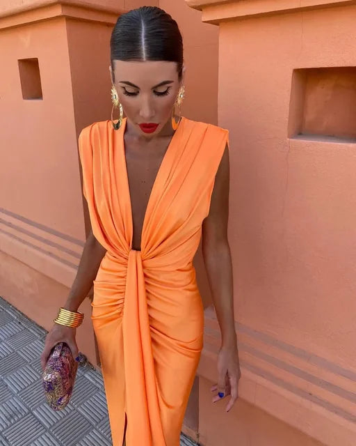 Theodora | Elegant Pleated Dress
