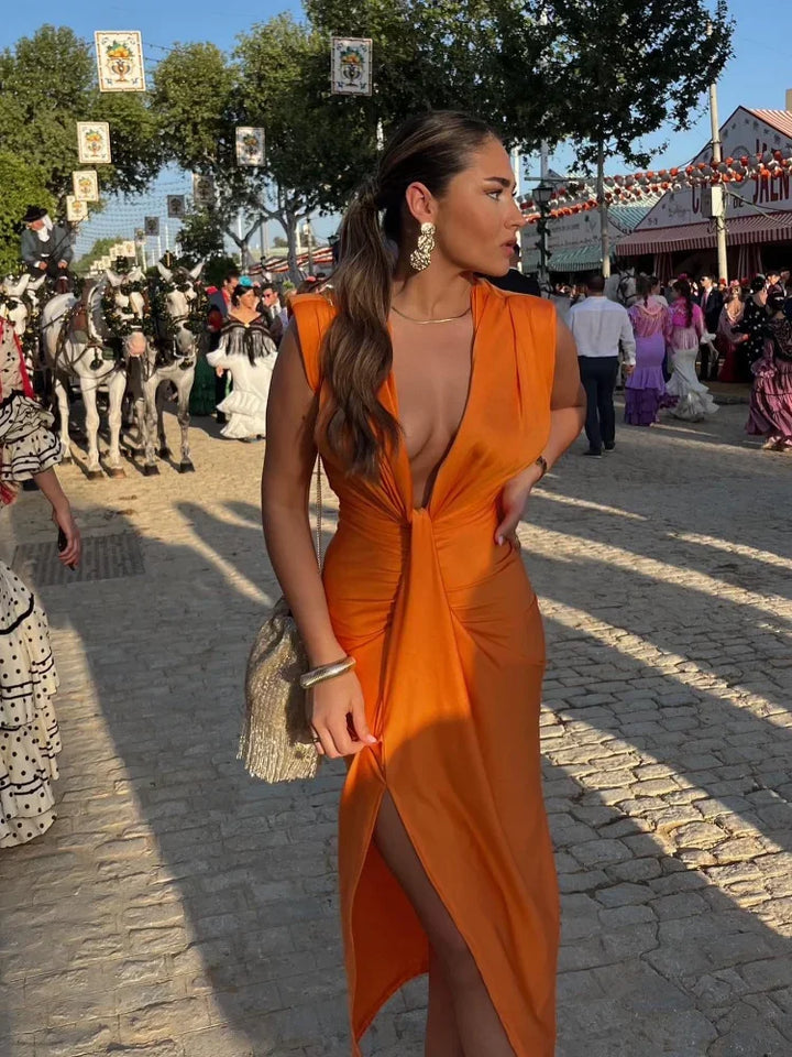 Theodora | Elegant Pleated Dress