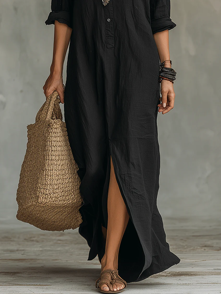 SAULE | Effortless Maxi Dress Flattering Silhouette Versatile Everyday Wear