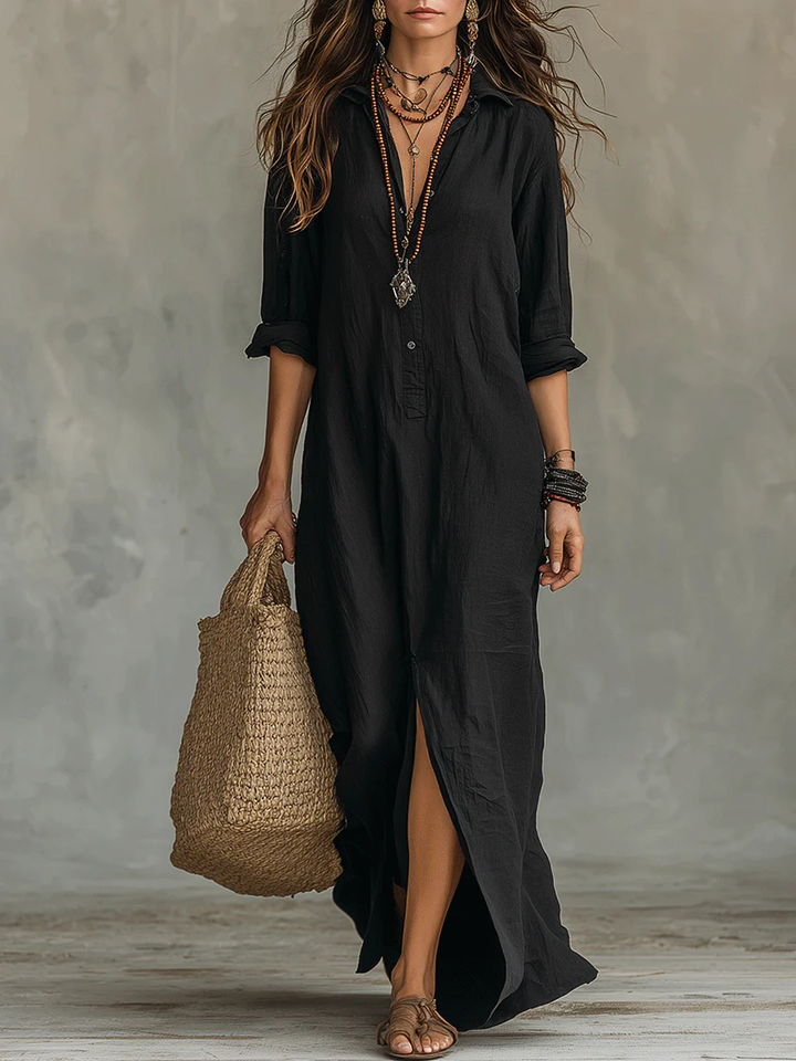SAULE | Effortless Maxi Dress Flattering Silhouette Versatile Everyday Wear