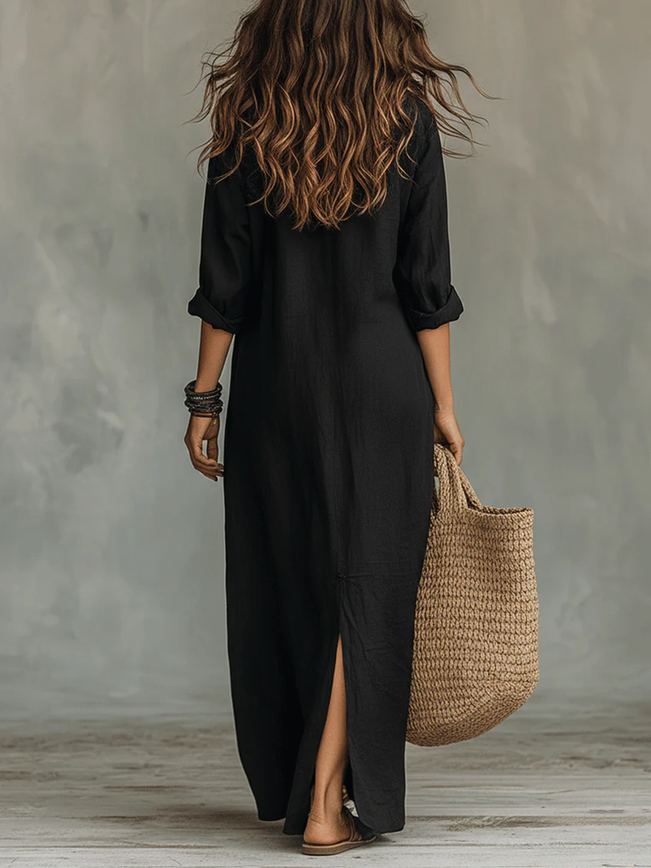 SAULE | Effortless Maxi Dress Flattering Silhouette Versatile Everyday Wear