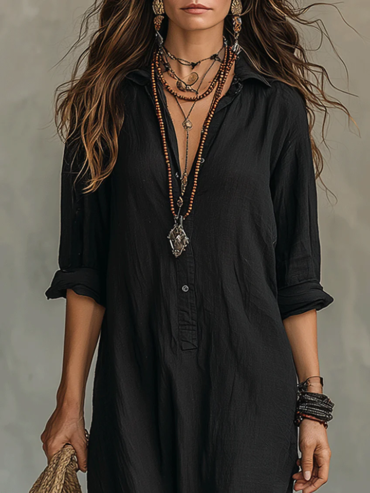 SAULE | Effortless Maxi Dress Flattering Silhouette Versatile Everyday Wear